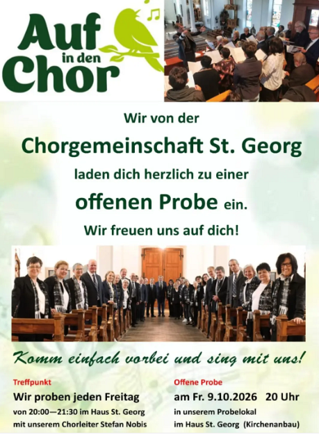 Chorgemeinschaft St. Georg / Chorgemeinschaft St. Georg Offene Probe